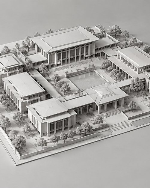 建筑群：院落围合