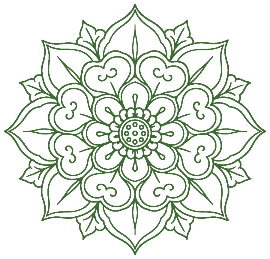 C02 宝相花 图样（几何化示意）